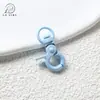 Broche de Resorte con Forma de Perro Pintado, Accesorios para Joyería DIY, Llavero, Colgante para Bolso, Llavero Metálico para Coche, Bolso