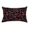 Fundas de Almohada Personalizadas para el Día de San Valentín Transfronterizas, Decoración de Atmósfera Festiva, Fundas de Cojín para Sofá del Hogar, Fundas de Cojín en Forma de Corazón para Dormitorio
