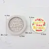 Molde de Silicona para Pastel Tamaño Grande Corona Tarjeta de Feliz Cumpleaños Happybirthday Letras Inglesas Postre