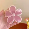 Dulce Horquilla de Color Gelatina de Flor de Cinco Pétalos para Mujer Nueva Horquilla Plumeria Transfronteriza Pinza de Tiburón Accesorio para el Cabello