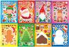 CM2407007 Pegatina de rompecabezas interactiva para padres e hijos con diseño de muñeco de nieve navideño de dibujos animados para niños