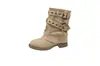 Hebilla de cinturón estilo americano para chica picante, botines para mujer, botines de diseño de nicho nuevos para otoño 2026, botas vaqueras