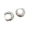 Pendientes de Plata Nicho Dongdaemun de Corea del Sur Pendientes de Anillo Retorcido de Plata de Ley S925 Estilo Versátil Simple y de Alta Gama para Mujer
