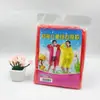 Impermeable poncho de una pieza portátil con capucha y cordón con banda elástica, impermeable desechable para niños y niñas de primaria