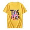 Camiseta europea y americana transfronteriza de Amazon Tylor Ers r 0 Ccert r Crewc Camiseta de manga corta europea y americana para hombre y mujer