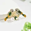Accesorios Transfronterizos, Ramilletes, Broches Elegantes para Vestido, Broches de Hoja de Bambú, Broches Estilo Chino, Estilo Lujo Ligero, Versátiles para el Uso Diario
