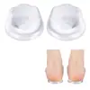 Almofada de Gel Positiva para Calcanhar em O com Suporte para Perna em Formato de Boi, Meia Almofada Ortopédica para Calcanhar em Forma de Oito Interna e Externa, Autoadesiva, Macia, Absorvente de Choque