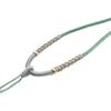 Colgante de ágata blanca tejido a mano, cuerda para colgar, collar, cuerda, hebilla de seguridad de jade, cuerda para colgar ajustable