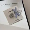 Grampo de Cabelo de Cristal de Alta Qualidade com Laço, Pequeno Presilha de Cabelo, Presilha da Moda para Franja, Presilha para Testa, Presilha Lateral Bico de Pato