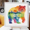Plantillas Variadas Transfronterizas de Animales Salvajes Huecas para Arte, Pintura a Mano, Graffiti, Plantillas para Pintar Mascotas, Plantillas DIY