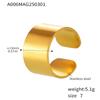 Anillo de estilo ins frío soñador diseño de personalidad acero inoxidable electrochapado PVD oro real de 18 quilates anillo de tendencia de moda