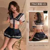Uniforme sexy e atraente, fantasia de role-playing estilo campus, roupa escolar fina de verão com tecido transparente, traje de estudante