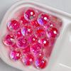 16mm de alta qualidade uv superfície de corte doce coração discoteca pulando contas buraco reto frisado diy celular cadeia chaveiro material acessórios de jóias