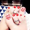 Nail Art Acabado Fake Nail Wear Unha Removível Seaside Toenail Patch Nail Piece Toenail Piece J Collection II