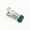 Pequeños Clips de Acero Inoxidable para Secar Ropa, Fijar Perchas y Tendederos, Diseñados con Clips a Prueba de Viento Recubiertos de Plástico