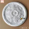 Panel de Luz de Pu Estilo Francés, Decoración Redonda para Techo, Base de Araña Imitación Yeso Estilo Europeo, Disco de Piscina de Luz Combinación Mosaico