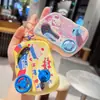 Llavero Creativo de Consola de Videojuegos de Carreras de Coches con Temática de Comida, Lindo Juego de Desafío, Accesorio Colgante para Mochila de Estudiante, Portátil