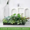 [Série Hc-An7] Caixa de Flores de Planta Verde Simulada Decoração de Sala de Estar Interna Janela de Chão a Teto Paisagismo Fotografia de Casamento Estrada
