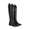 Nuevas botas Martin bordadas botas altas de caballero tacón alto grueso botas de moda 40-43 talla grande botas de comercio exterior