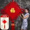 Nudo Chino Personalizado con Palabras de Bendición, Nudo de Terciopelo, Tejido a Mano para Entrada de Casa, Decoración de Pared de Fondo para Sala de Estar, Venta al por Mayor de Nudos Chinos