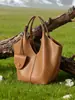 Bolso de Mujer Estilo Nuevo Bolso de Mujer Piel Genuina Bolso de Hombro Bajo el Brazo Bolso Tote de Cuero de Vaca Transfronterizo Nicho Cruzado Retro Piel Suave Gran Capacidad