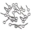 Pernos de ojo de acero inoxidable metálico, accesorios para bricolaje, tornillos de cabeza redonda, pernos de ojo cerrado, pernos de cuerno, colgantes, conectores