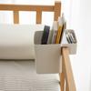 Cesta colgante de noche para dormitorio Cesta de almacenamiento para snacks y artículos varios de litera de estudiante Caja de almacenamiento lateral sin perforaciones para mesita de noche