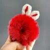 Super Fofa Faixa de Cabelo de Pelúcia Estéreo com Orelhas de Coelho Outono e Inverno Fofa Coração de Menina Prendedor de Cabelo Popular Elástico Acessórios de Cabelo