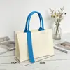 Bolsa de Tote de Lona Personalizada con Asa de Cinta, Regalo de Alta Gama, Bolsa de Algodón Laminado 3D con Cierre y Logo Personalizado