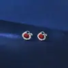 Pendientes de Plata de Ley S999 Candado Ruyifu Animal del Año Nuevo 2025 Pendientes Retro Pendientes Cierre de Rosca Mayoreo