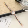 Tendência da Moda Europeia e Americana Relógio Criativo Pulseira de Aço Relógio de Luxo Leve Escala Simples Relógio de Estudante Relógio Pulseira Feminino Atacado
