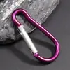 Mosquetón de Aleación de Aluminio en Forma de D, Ligero para Acampar y Senderismo al Aire Libre, Gancho para Botella de Agua y Mochila, Hebilla de Metal Multicolor con Capacidad de Carga
