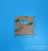 Ganchos de plástico para mascotas con forma de avión y agujeros para cajas de colores, Ganchos para cajas de embalaje de productos electrónicos, Embalaje autoadhesivo transparente con agujero redondo
