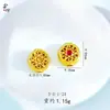 Accesorios Dorados para Manualidades de Alta Retención de Color Colgante de Piña Pulsera Collar Materiales para Cuentas Moda Retro China Versátil