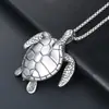 Tartaruga animal de aço titânio Europeu e americano cross-border novo colar homens e mulheres Longevidade Tartaruga acessórios acessórios pingente SP749
