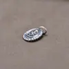 Plata Esterlina S925 Colgante Adorno Vintage Vestido Pulsera de Cuentas Hecha a Mano DIY Collar Colgante Dios Elefante Accesorios