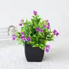 Flor artificial, planta verde, pequeños adornos para interior, sala de estar, hogar, plástico artificial, flor artificial, bonsái, decoración, flor, bonsái, decoración