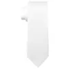 Corbata para Hombre Color Sólido Corbata Negra Corbata Negra de Satén Corbata de Negocios Ocasión Boda Corte Delgado Cuello Blanco Corbata de Trabajo