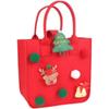 Bolsa de regalo navideña transfronteriza de fieltro, exquisita forma, embalaje navideño, bolsa de fieltro para Navidad.