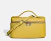 Nova Bolsa Caixinha Lp em Couro Genuíno com Padrão de Avestruz, Bolsa Lancheira, Bolsa de Maquiagem, Bolsa de Mão, Bolsa de Ombro, Bolsa Transversal para Mulheres