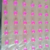 Pincel de Silicone para Lábios Transparente Beleza Gelatina Cola Cabeça de Pincel de Maquiagem Cabeça de Pincel Rosa para Máscara Pincel para Corretivo Tingimento de Batom Portátil
