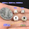 Amuletos Asimétricos de Plata Pura S999, Cuentas Espaciadoras, Cuentas de Barril, Juguete de Cristal, Cuerda de Mano Trenzada, Collar, Accesorios Hechos a Mano para Bricolaje