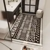 Alfombrilla de baño de estilo étnico bohemio, de tierra de diatomeas, absorbente, antideslizante, alfombrilla para pies de lavabo, alfombra de inodoro