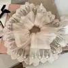 Scrunchie de Renda em Tela Coreana Novo Prendedor de Coque de Alta Qualidade Acessório Elegante para Rabo de Cavalo