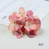 Simulación 16 pintura al óleo hortensia al por mayor otoño flor pequeña étnico accesorios para el cabello fabricación caja de flores caja de regalo con flor flor decorativa para sombrero