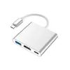 Estação de Acoplamento Jinmoing Tipo-C para HDMI Três em Um + USB + Conversor de Fonte de Alimentação Pd Estação de Acoplamento 4K
