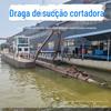 Draga de sucção com cortador de 12 polegadas em estoque Draga de sucção com cortador grande Dragagem de rio e gavetas de areia
