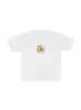 Camiseta de Manga Corta Pesada 100% Algodón para Hombre, 220g, Corte Holgado, Talla Grande, Estampado de Huevo Pochado, Estilo Retro Americano, Top de Moda para Hombre