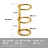 Anillos Metálicos de Tres Agujeros Xinhanrui Anillos para Encuadernación Decoración de Escritorio Anillos de Encuadernación Clips de Carpeta de Extremo Abierto para Manualidades