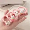 Diadema de Goma con Conejito Lindo de Dibujos Animados, Coleta de Pelo, Cuerda para el Cabello, No Daña el Cabello, Diadema Elástica, Accesorios para el Cabello